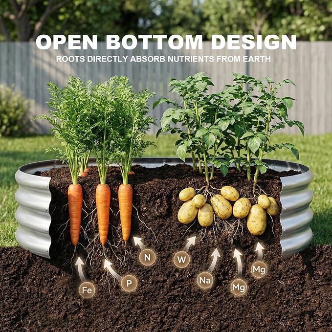 Land Guard 2 Pack 4×2×1ft Galvanized Raised Garden Bed Outdoor, Heavy Duty - Image 5