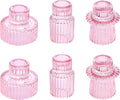 Vixdonos Taper Glass Candlestick Holders Tealight Candle Holders by Vixdonos