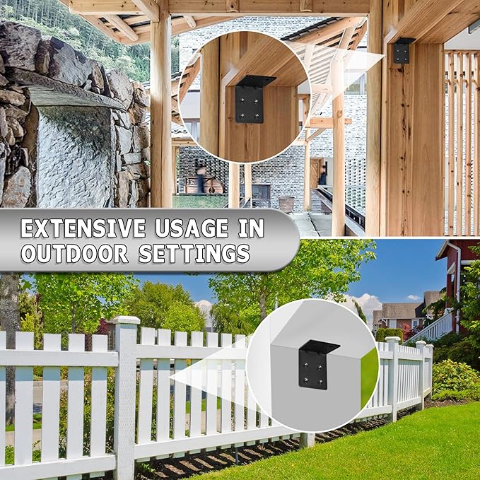 8 PCS Heavy Duty Steel Corner Brackets, DIY L Shelf Brackets, Metal Joint - Image 7