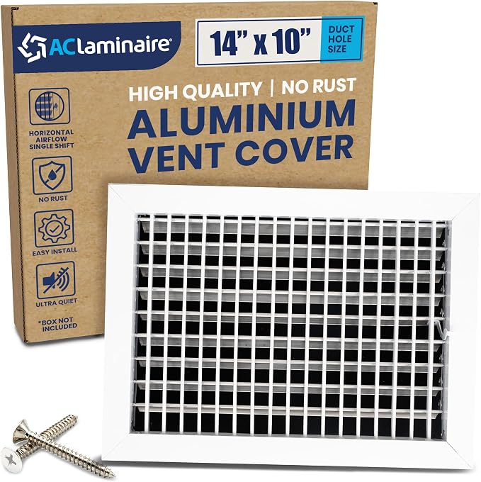 14x10 Duct Hole Adjustable Vent Cover by ACLAMINAIRE