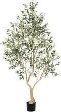 Faux Olive Tree 8ft with Large Olive Branches and Lifelike Olive | Olive Trees by Home