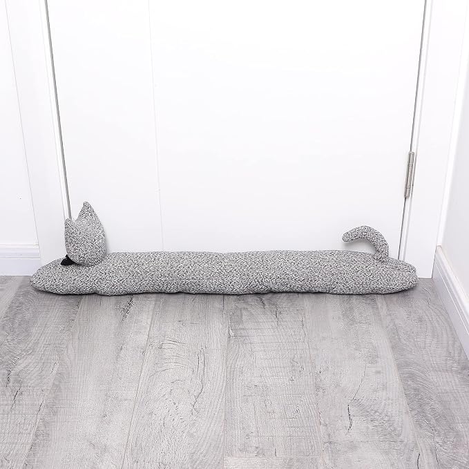 Cat Fabric Under Door Draft Stopper, 3LB Heavy Duty Decorative Soundproof Door - Image 7