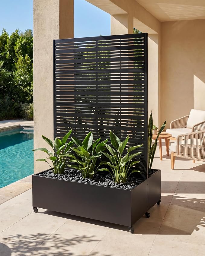 72" Dual-Box Privacy Planter by %E2%80%8B%E3%85%A4