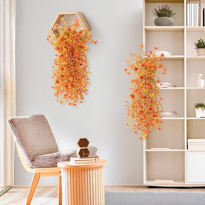 Artificial Fall Flowers for Decoration Fake Hanging Flowers Outdoors Decor | - Image 6
