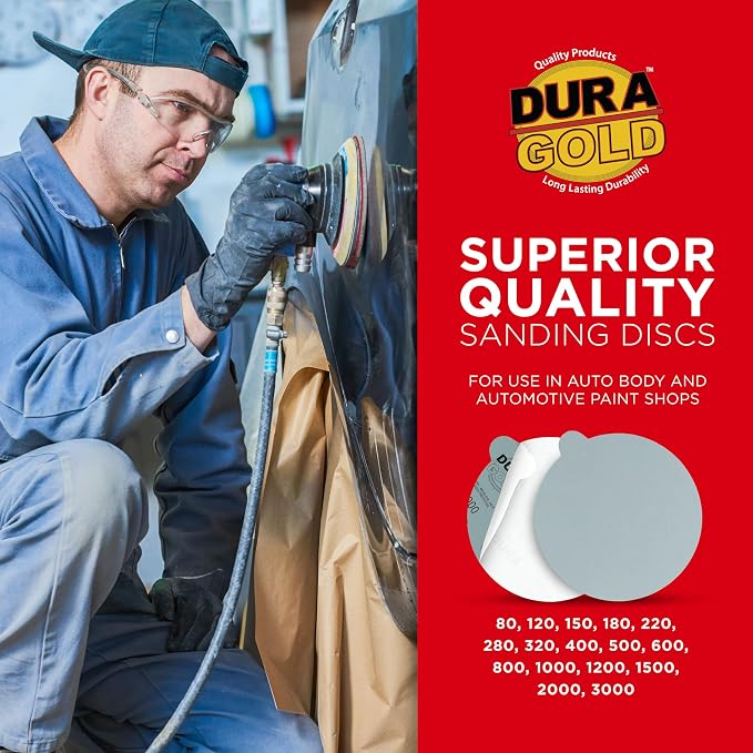 Dura-Gold Premium 6" Green Film PSA Sanding Discs - Image 4