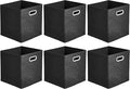 Amazon Basics Collapsible Cube Storage Bins, Space-Saving, Organizing Fabric by AmazonBasics