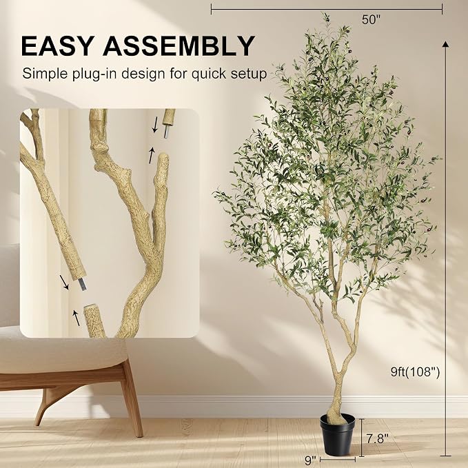 Faux Olive Tree 9ft - Image 4