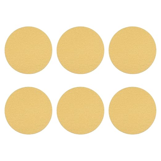 HARFINGTON 5 Pcs 8 Inch Sanding Discs 40 Grit Yellow Aluminum Oxide | Hook and by HARFINGTON