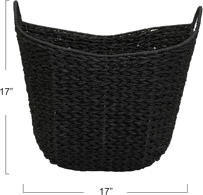 Household Essentials Handwoven Paper Rope Storage Basket - Image 2