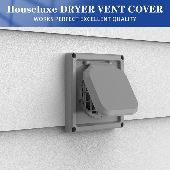 Dryer Vent Cover Outside 4 inch, Magnetic Door Design, Durable Airflow Vent - Image 7