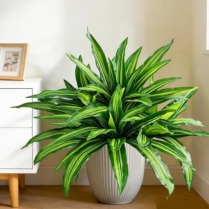 Fake Ferns, Faux Outdoor Plants UV Resistant, 3D Real Touch Fake Plants - Image 5
