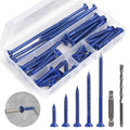 CHENGFIX Concrete Screws Kit, 5 Sizes, Flat Head, Torx Drive, by Unknown