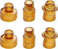 Vixdonos Taper Glass Candlestick Holders Tealight Candle Holders by Vixdonos
