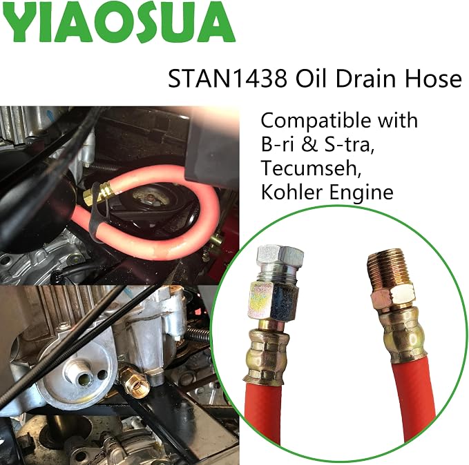3/8" NPT Oil Drain Hose STAN1438 Fits Briggs Stratton Kohler Tecumseh Cub Cadet - Image 3