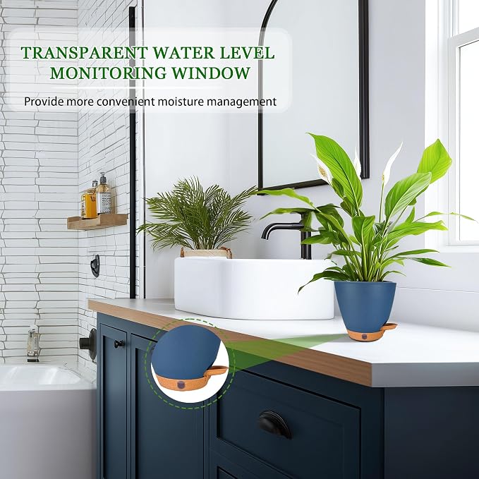 6 Inch Small Self Watering Pots - Image 8