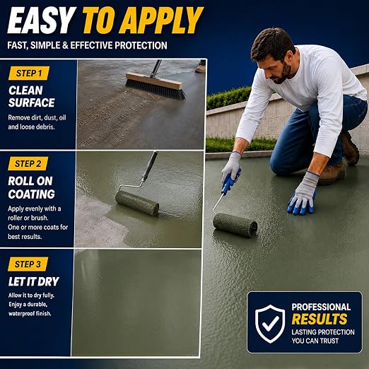 ElastoLock Waterproof Membrane Coating 1 Gallon, Exterior Foundation Sealer - Image 4