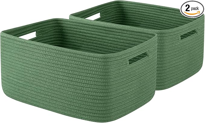 OIAHOMY Storage Basket for Shelves, Closet Cube Storage Bins Baskets for by MasterofSpaceOptimization