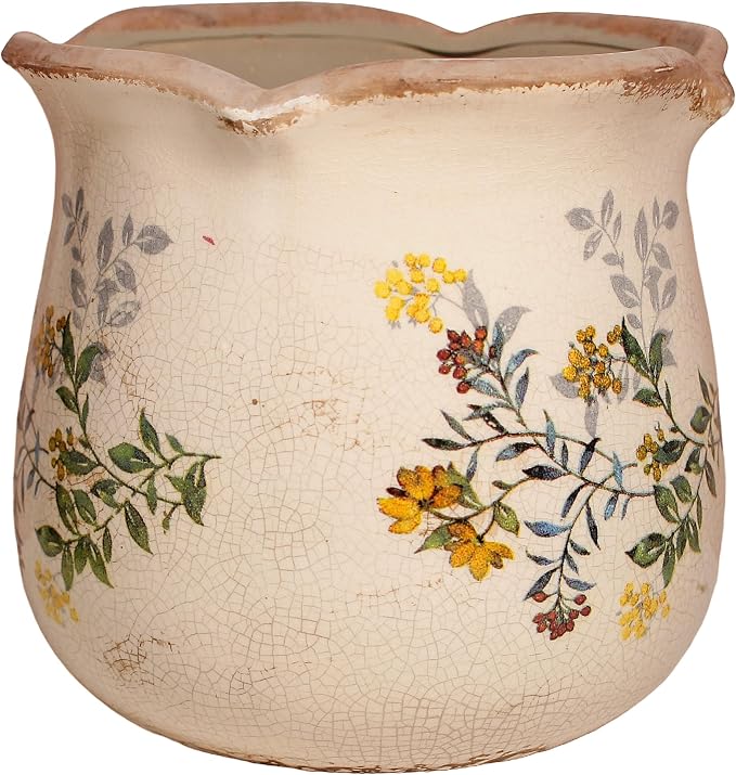 Xiaan Jiaju Ceramic Flower Vase, Rustic Farmhouse Vases & Planting Pots by XiaanJiaju