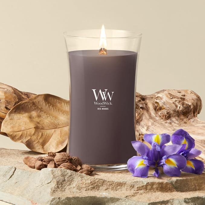 Woodwick Iris Woods Large Hourglass Candle - Image 2