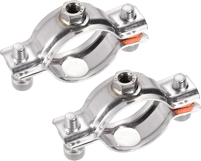 uxcell Wall Ceiling Mount Pipe Supports, 304 Stainless Steel Adjustable Pipe by uxcell