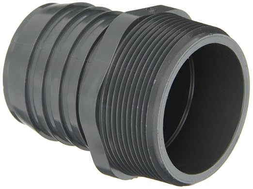 Spears 1436 Series PVC Tube Fitting, Schedule 40, 3/4" Barbed x NPT Male by Spears+Manufacturing