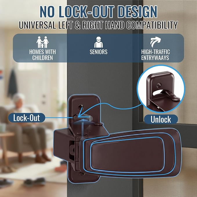 Screen Door Latch Replacement Kit | Replacement Door Handle Hardware, Easy - Image 7