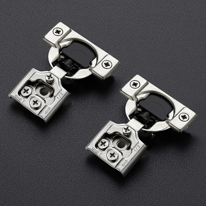 Soft Close Hinges for Kitchen Cabinet Hinges, 1/2 Inch Overlay, 8 Pack | 4 Pairs - Image 2