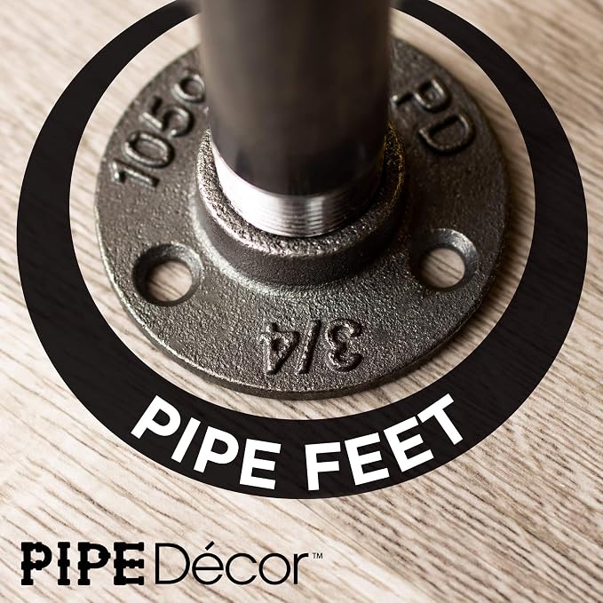PIPE DECOR Mini Floor Flange Fitting, 3/4 Inch, and Standard 3/4 Inch Plumbing - Image 4