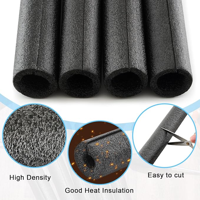 12 Pcs 1 Feet Pipe Insulation Foam Tube Pool Noodles Insulating Water Pipe Swim - Image 6