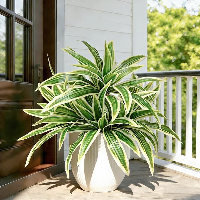 Fake Ferns, 2 Planter 35in Outdoor Faux Plants UV Resistant, 3D Real Touch Fake - Image 6