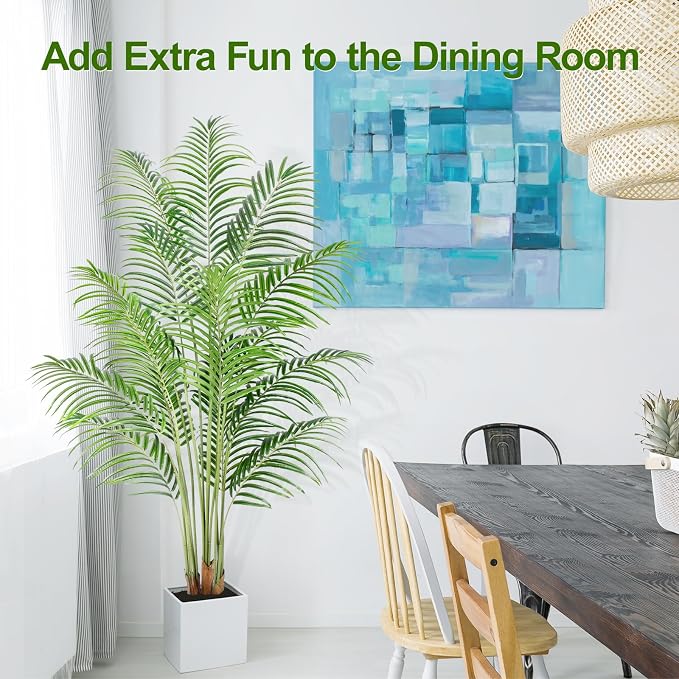 Artificial Palm Tree 6ft Tall Fake Palm Tree Indoor Decor - Image 5