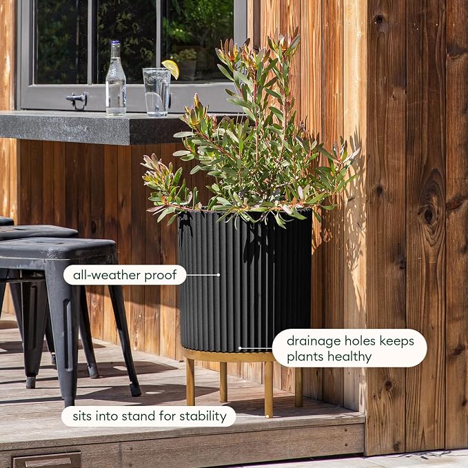 Veradek Demi Series Round Planter w/ Stand - Image 7