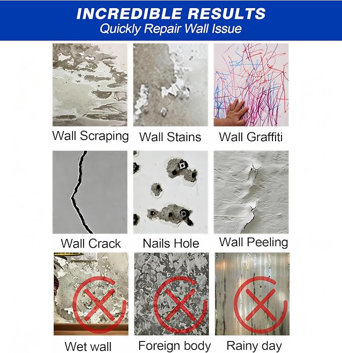 SEISSO Drywall Repair Kit, Wall Mending Agent, Patch Repair Kit - Image 4