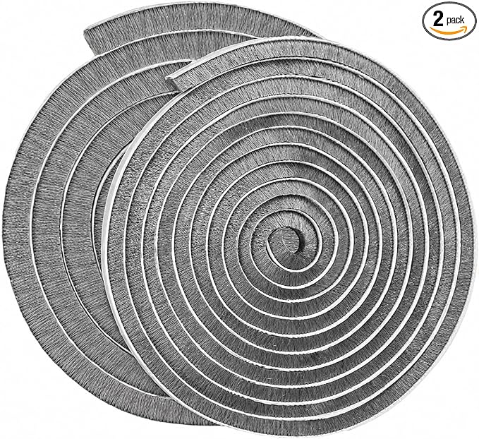 ZOMPAGO Brush Weather Stripping Door Window Seal, 0.2 x 0.4 x 66 FT | Felt by ZOMPAGOTape