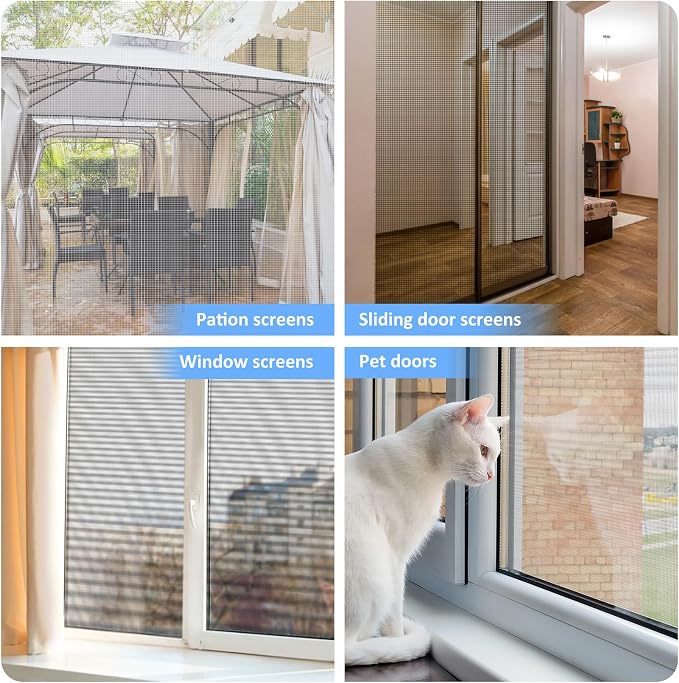 40"x118" Window Screen Mesh, Fiberglass Window Screen, Screen Door Mesh - Image 6