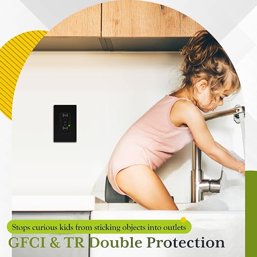 TG GFCI Outlet 15 Amp, Electrical Tamper-Resistant Receptacle, Self-Test | - Image 5