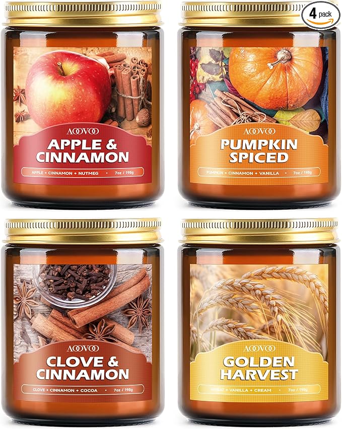 AOOVOO Fall Candles Set by AOOVOO