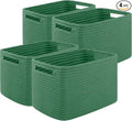 OIASKET 4Packs Natural Cotton Rope Storage Baskets by OIASKET
