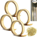 Zonon 1-1/4" W x 35.43' L Spring Bronze Weather Stripping Metal Brass Weather by Zonon