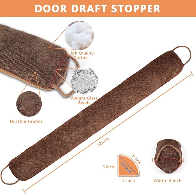Triangle Under Door Draft Stopper Noise Blocker 32 Inches - Image 2