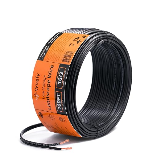 Wirefy 16/2 Low Voltage Landscape Wire 100 ft | Low Voltage Landscape Lighting by Wirefy