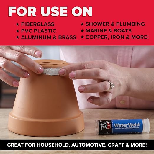 J-B Weld 8277 WaterWeld Epoxy Putty Stick - 2 oz. - Image 3