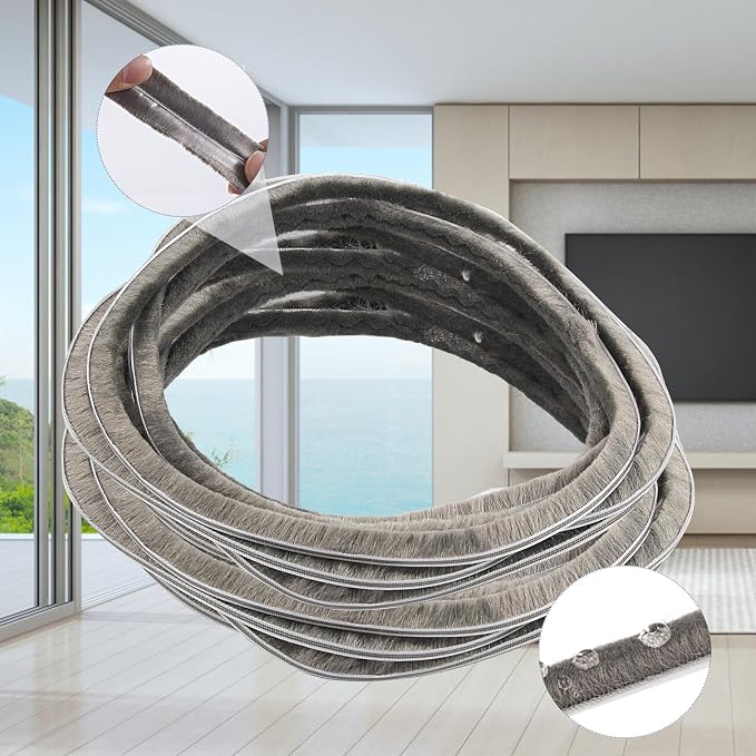 16 Ft 196 Inch Sliding sash Windows Doors Tape Pile Draught excluder Brush Seal by Soezy