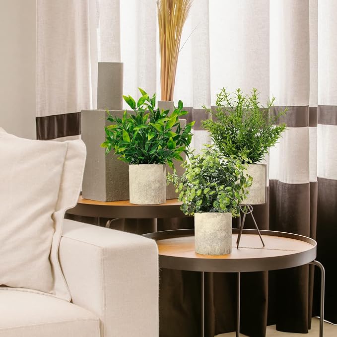 Artificial Plants 3 Pack Mini Fake Hanging - Image 4
