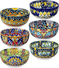 vancasso SIMI 28 oz Cereal Bowls Set of 6, Bohemian Ceramic Soup Bowls | by vancasso