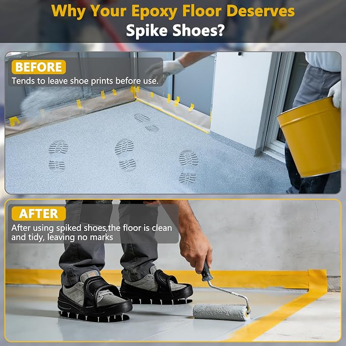 Epoxy Shoes Spikes for Floor Coating | Sharp Spiked Shoes for Resinous Coatings - Image 5