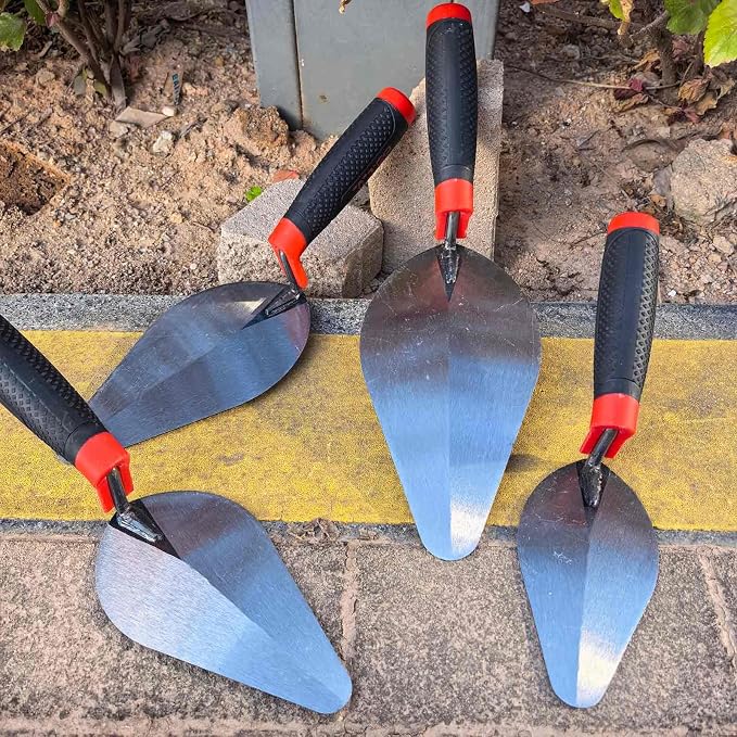 4 Pcs Ellipse Pointing Trowel Set, 6/7/8/9" Carbon Steel - Image 6