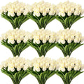 Janinka 85pcs Artificial Tulip Flowers Fake PU Tulips Faux Latex Bouquet Flower by Janinka