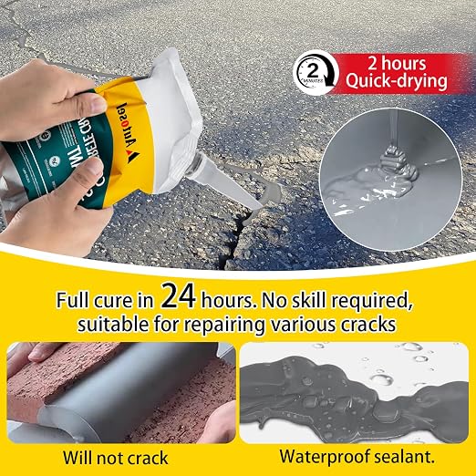 Concrete Crack Filler, Cement Crack Filler, Self-Leveling Concrete Crack Repair - Image 4