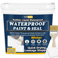 Rubber Liquid Waterproof Sealant, TUFINEIN 53oz/1.5kg White Quick Drying Multi by TUFINEIN